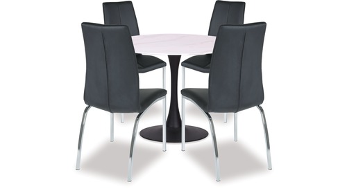 Marielia Dining Table & Asama Chairs x 4